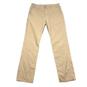 Like New Carhartt Men's Relaxed Fit Khaki Canvas Work Pants 36x36 5 Pocket Tan
